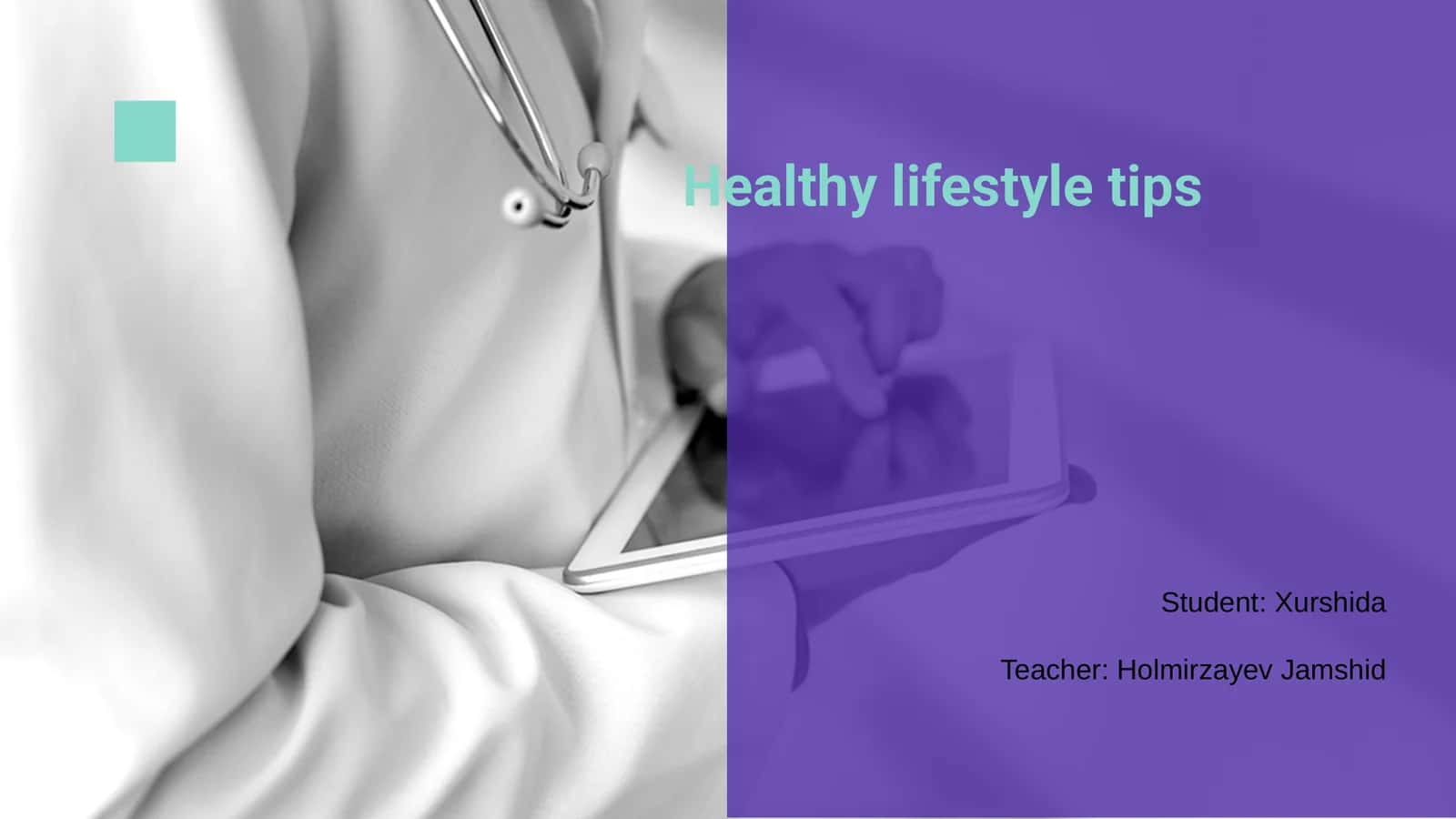 Healthy Lifestyle Tips 1