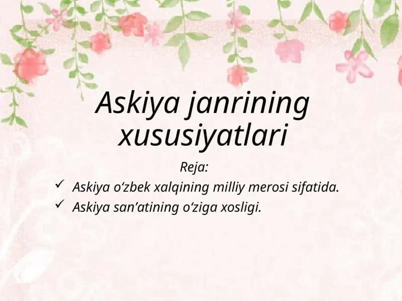 Askiya janri 1