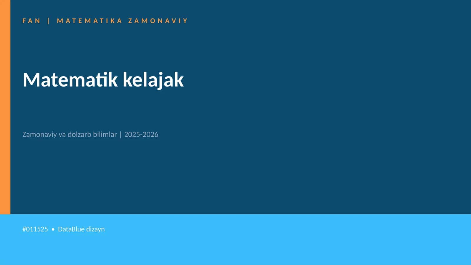 Matematik kelajak 1