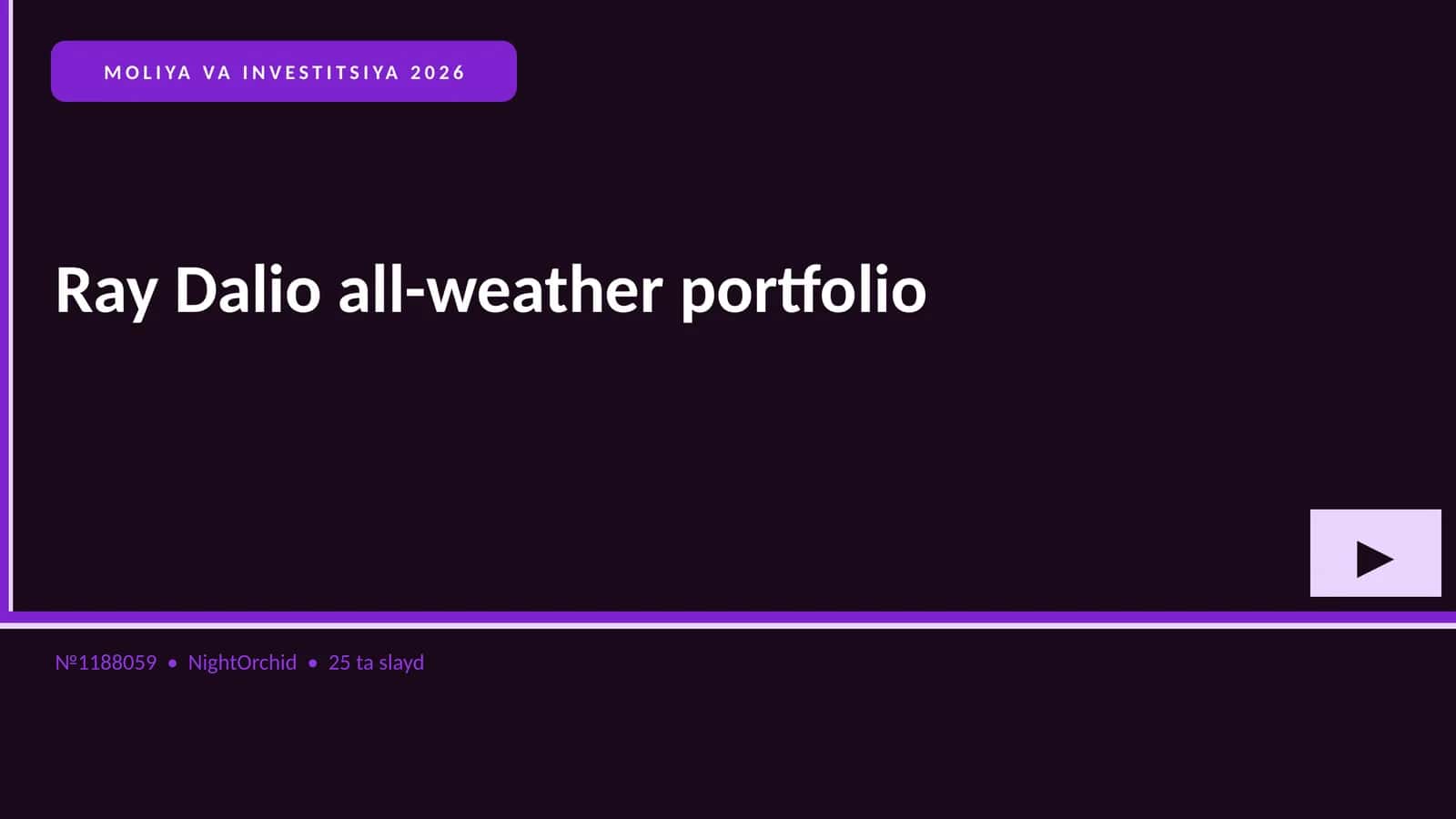 Ray Dalio all-weather portfolio 1