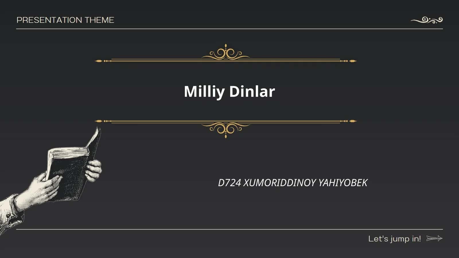 Milliy Dinlar 1