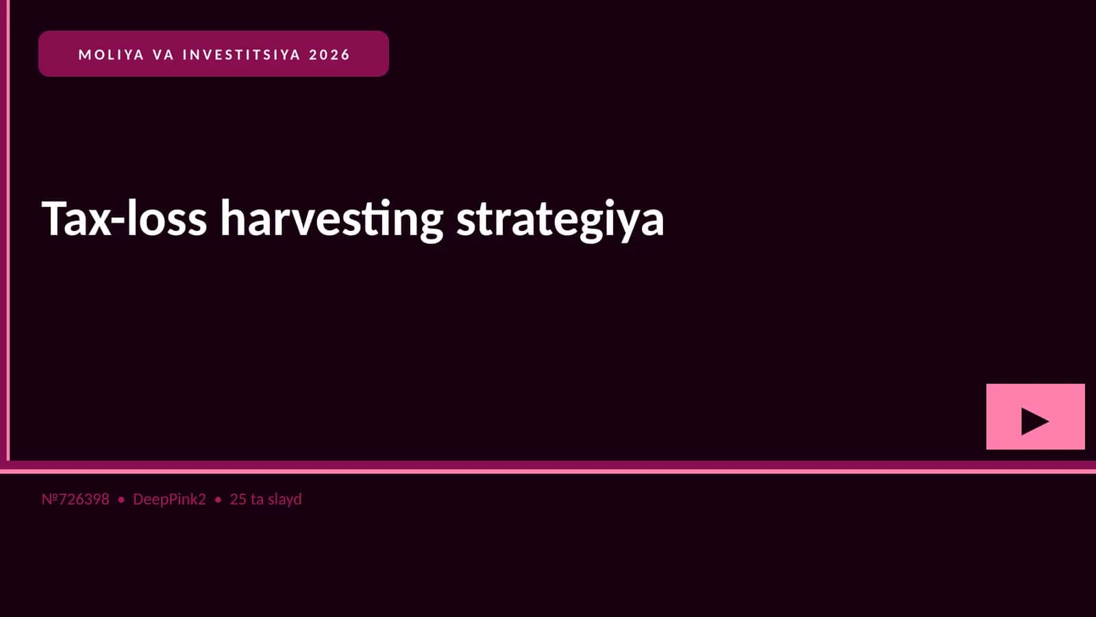 MOLIYA VA INVESTITSIYA 2026 1