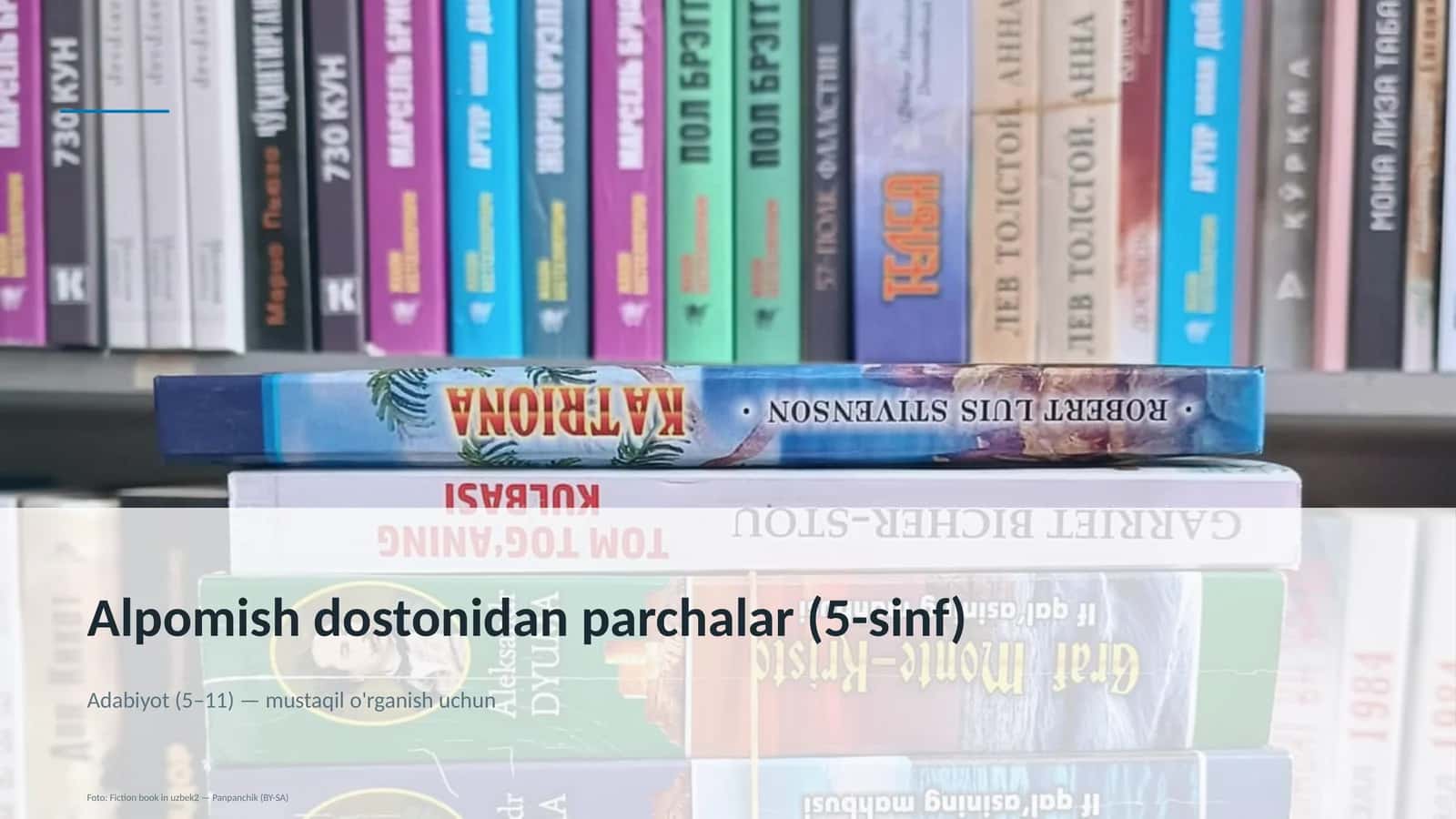 Alpomish dostonidan parchalar (5-sinf) 1