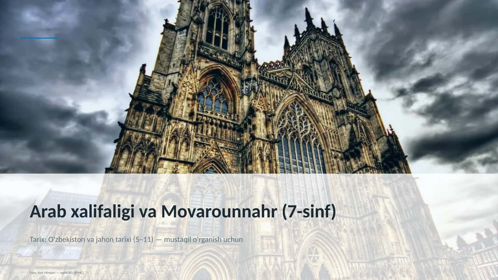 Arab Xalifaligi va Movarounnahr (7-sinf) 1