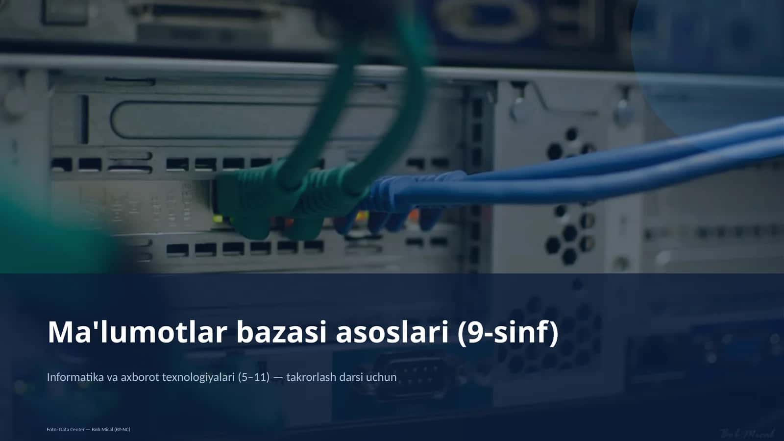 Ma'lumotlar bazasi asoslari (9-sinf) 1