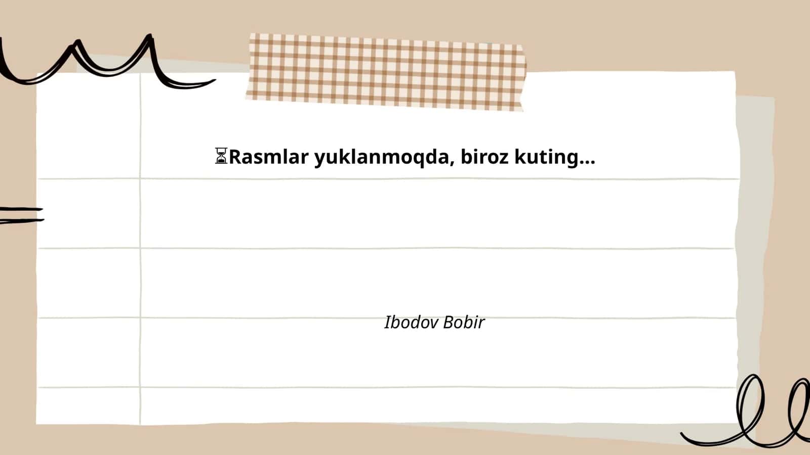 Rasmlar yuklanmoqda, biroz kuting 1