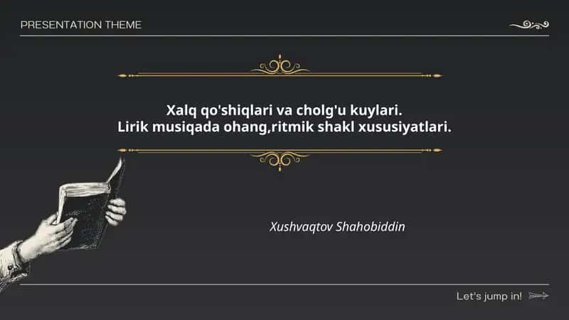 Xalq qo'shiqlari va cholg'u kuylari 1