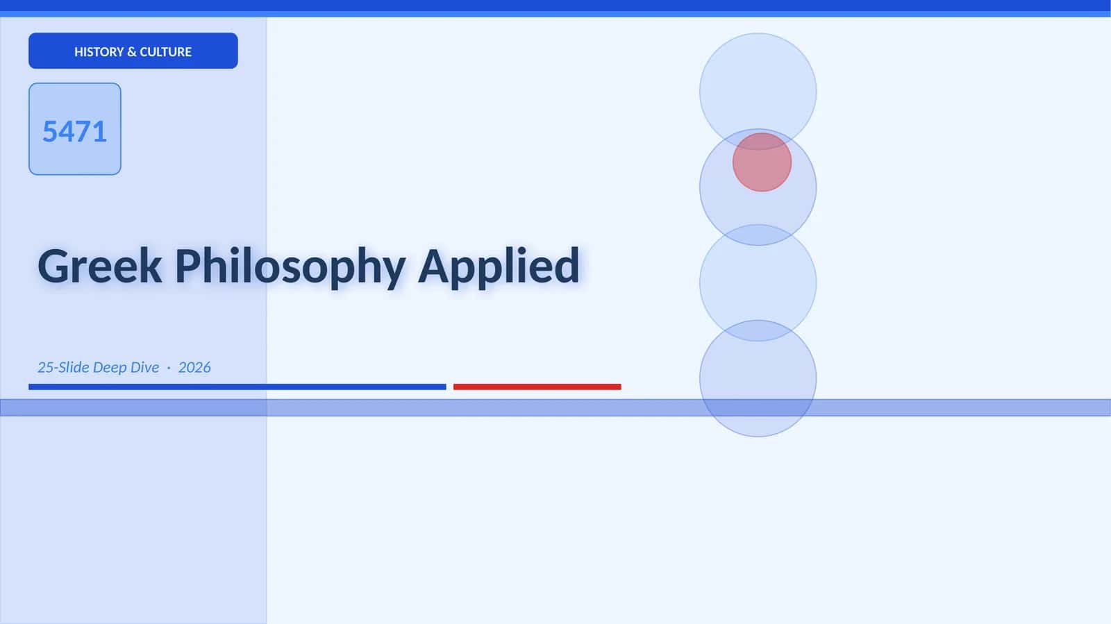 Greek Philosophy Applied 1