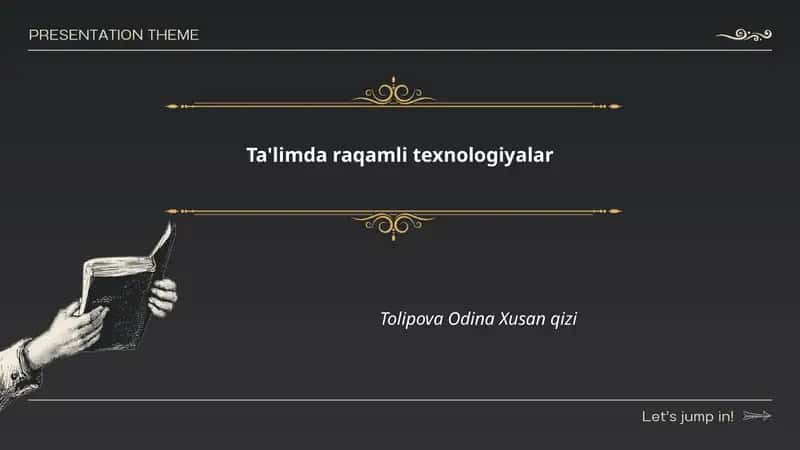 Ta'limda raqamli texnologiyalar 1