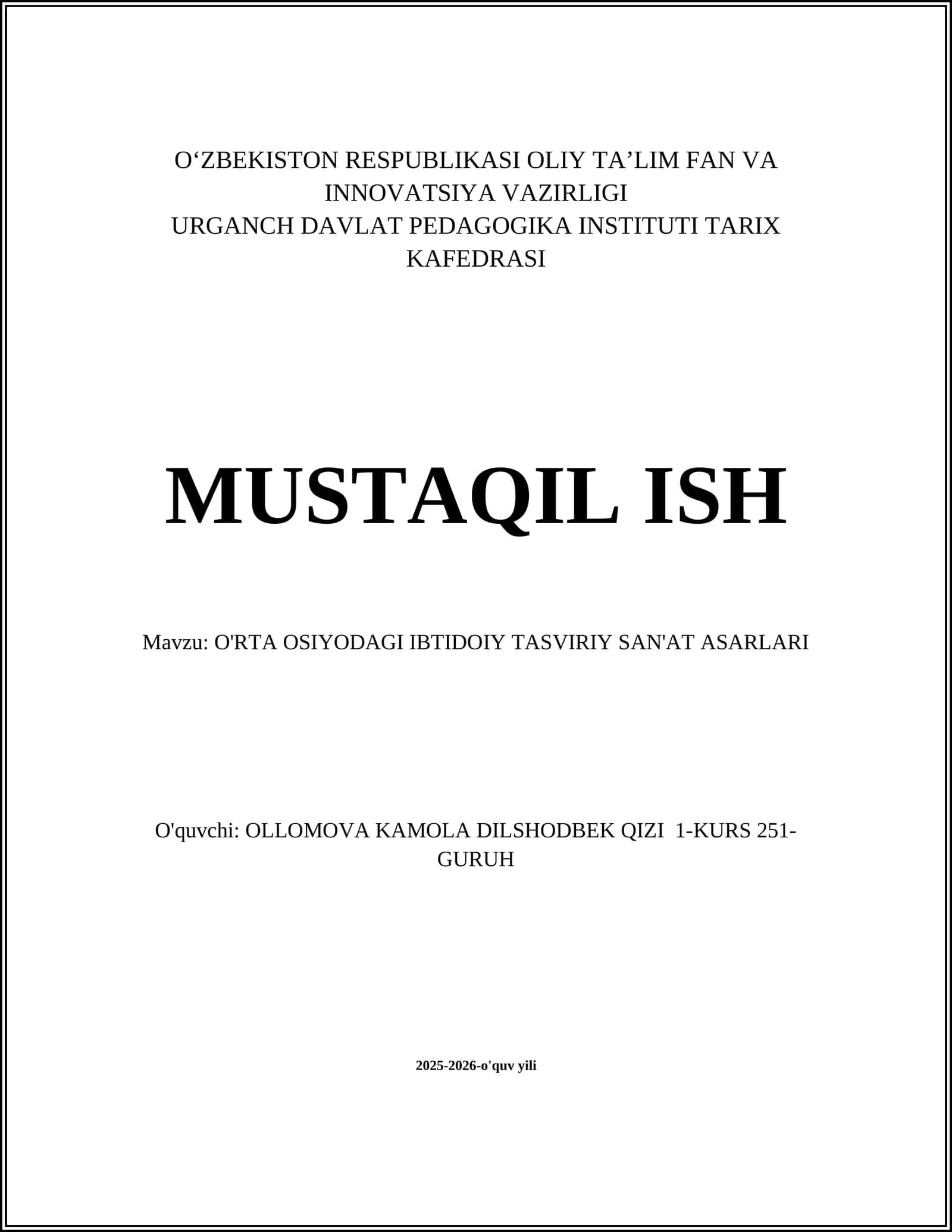 O'rta Osiyodagi neolit davri tasviriy san'atining xususiyatlari 1