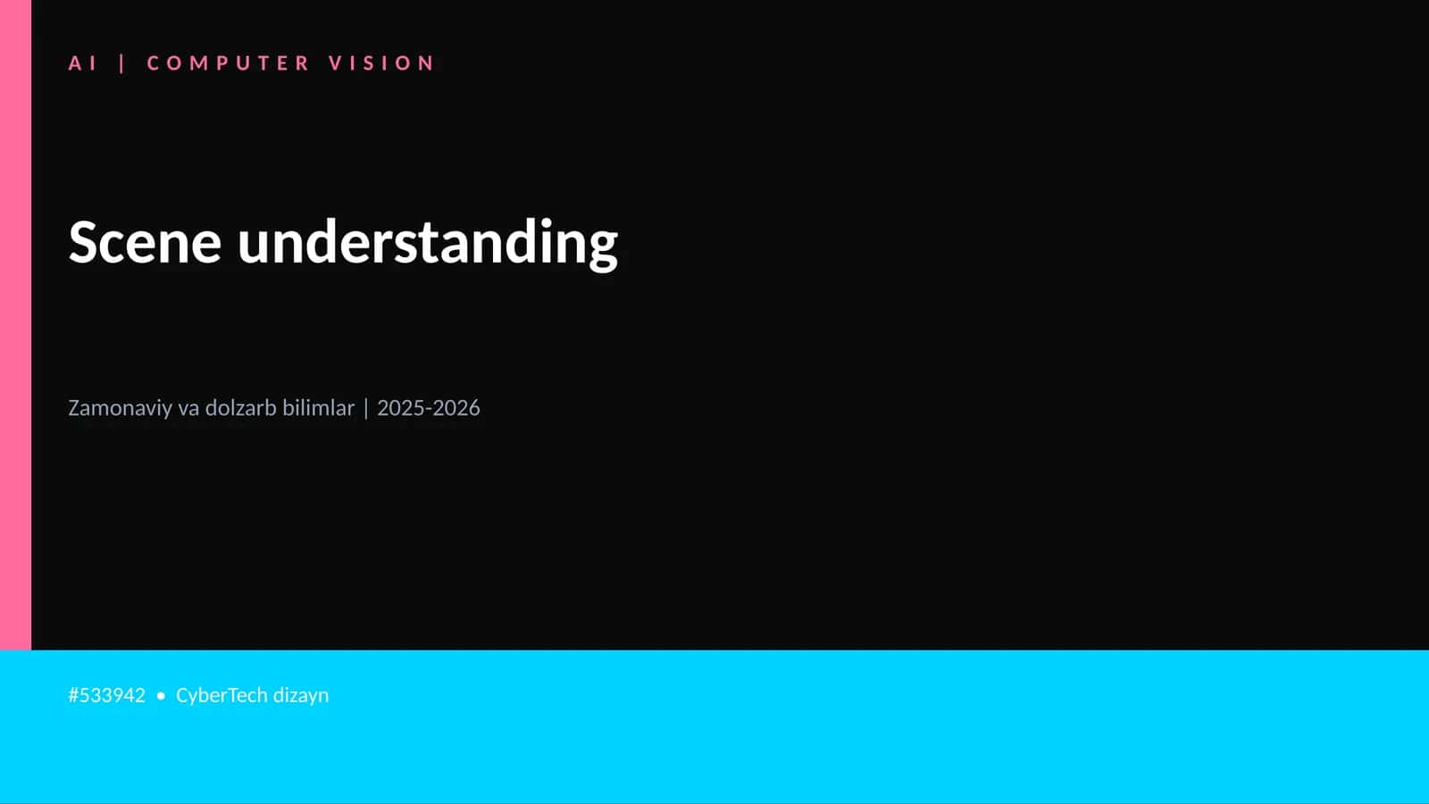Scene understanding 1