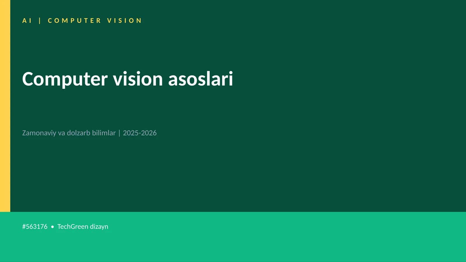 Computer vision asoslari 1