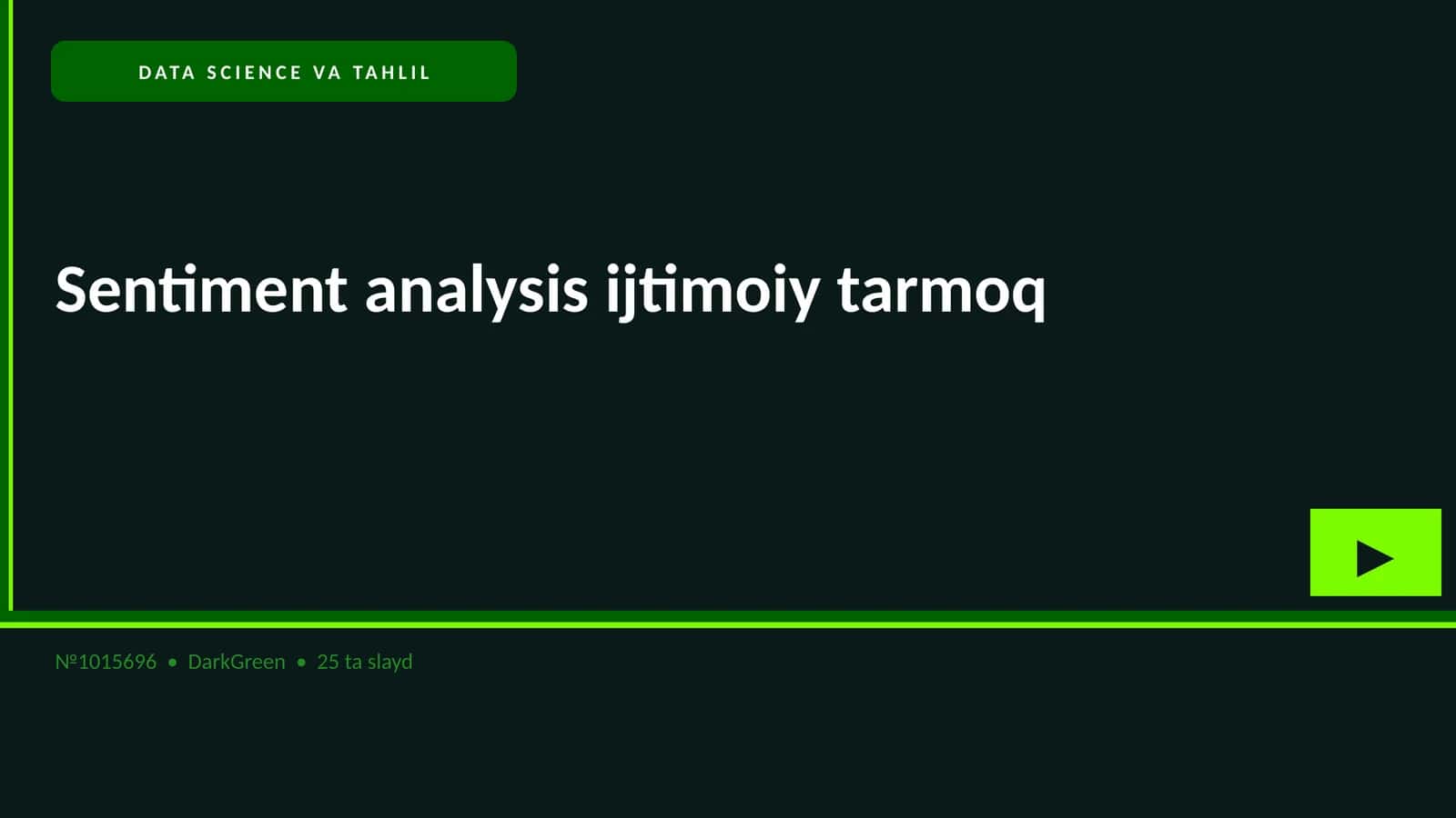 DATA SCIENCE VA TAHLIL 1