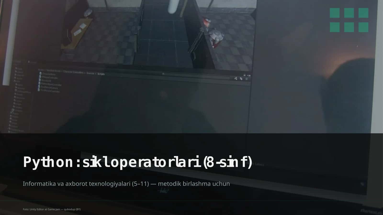 Python: sikl operatorlari (8-sinf) 1