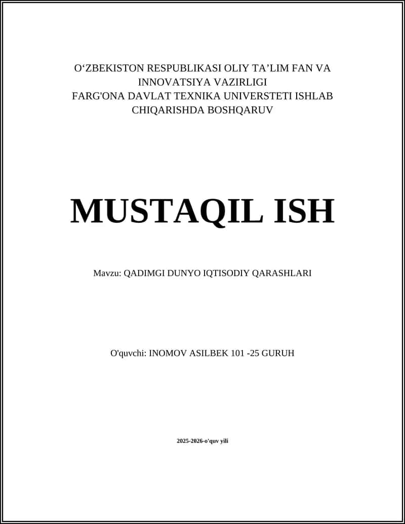 Qadimgi Mesopotamiya iqtisodiy tizimi va savdo munosabatlari 1
