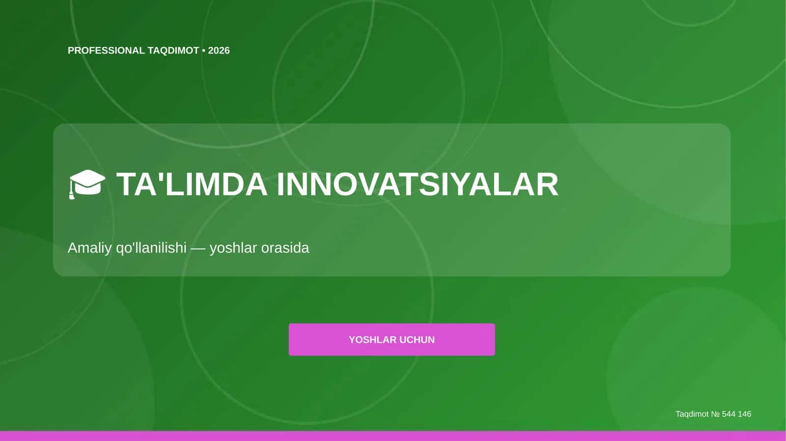 TA'LIMDA INNOVATSIYALAR 1