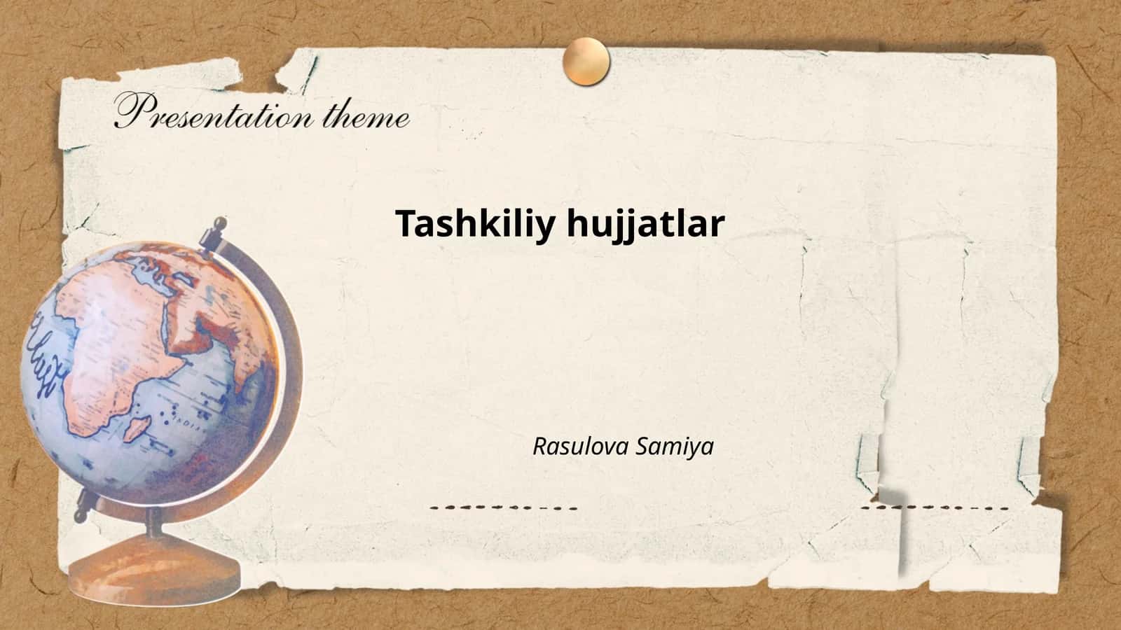 Tashkiliy hujjatlar 1