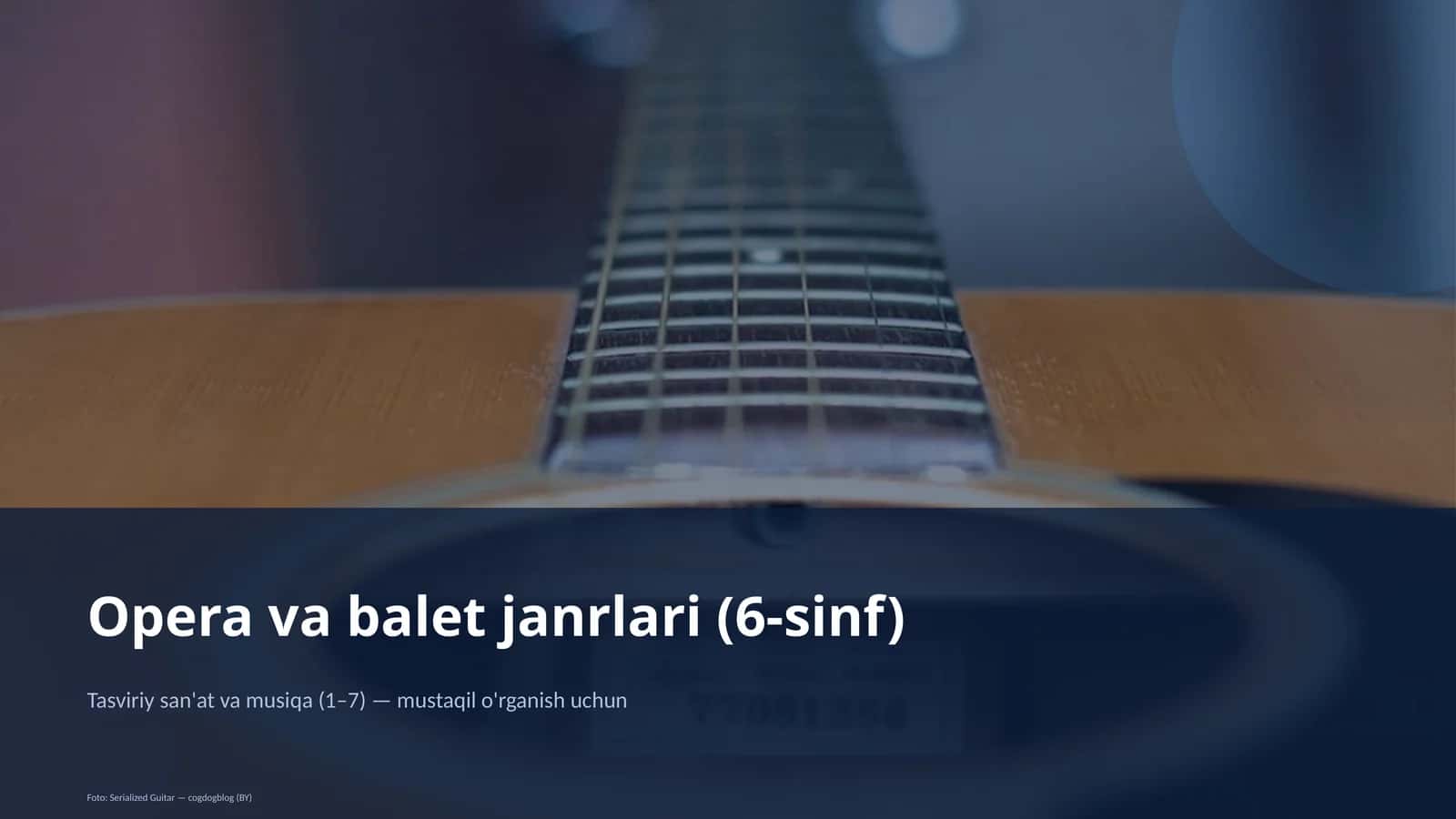 Tasviriy san'at va musiqa (1–7) 1