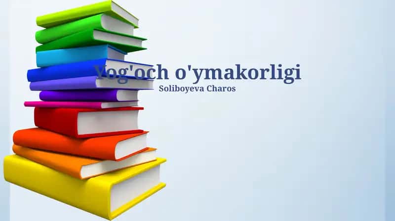 Yog'och o'ymakorligi 1
