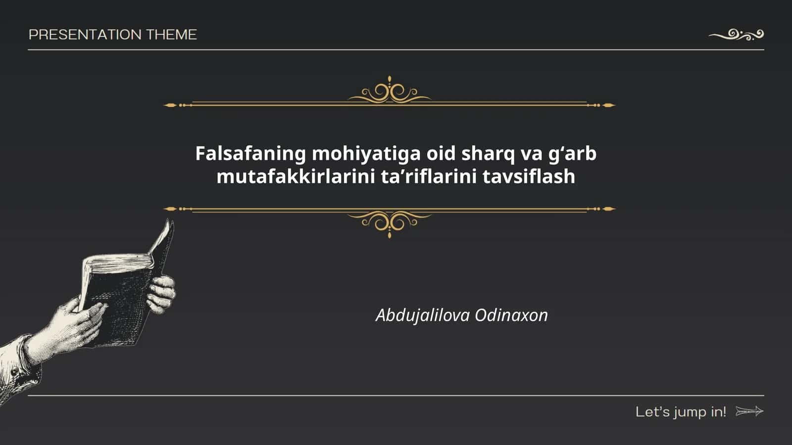 Falsafa tushunchasi va mohiyati 1