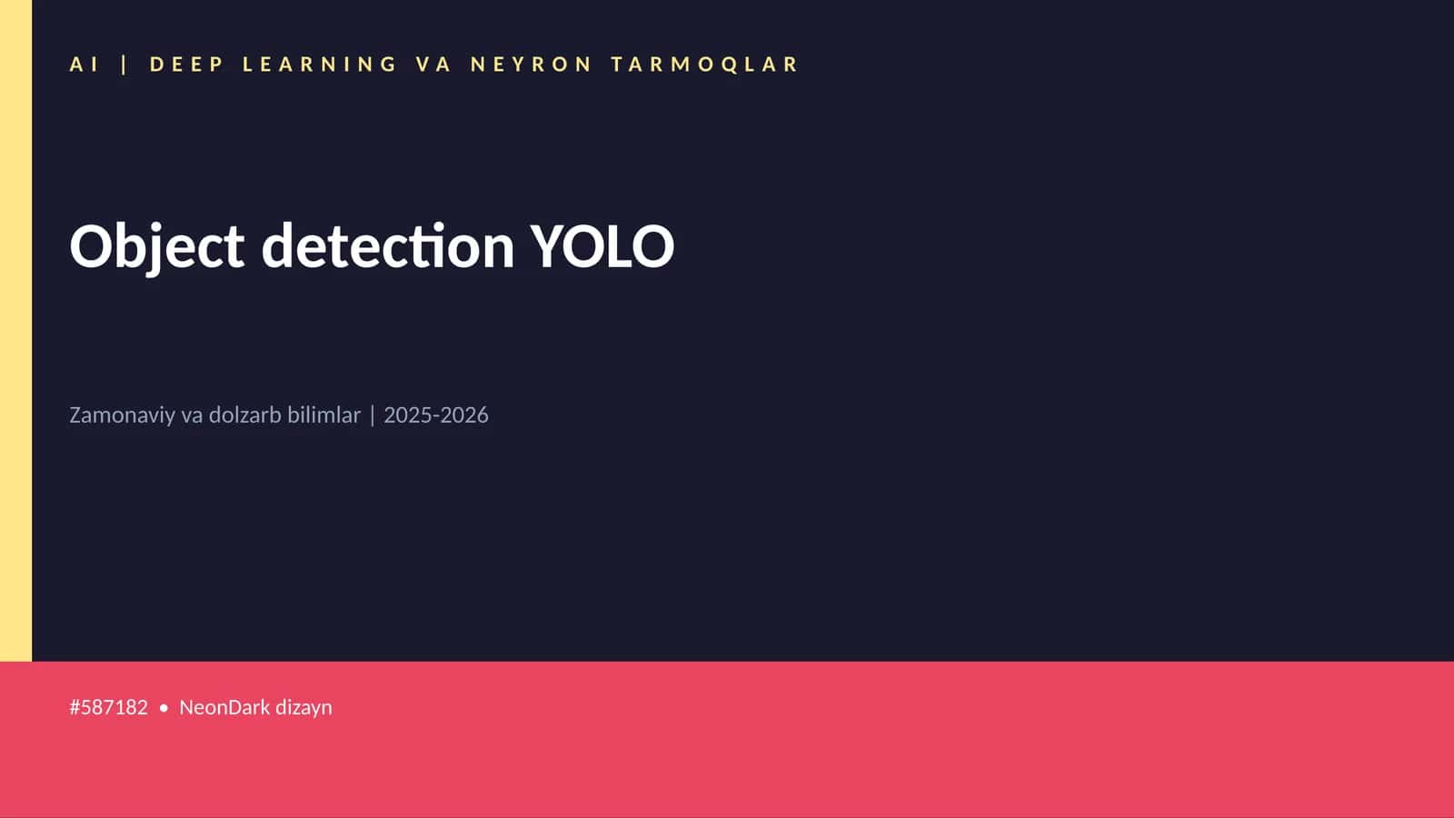 Object detection YOLO 1