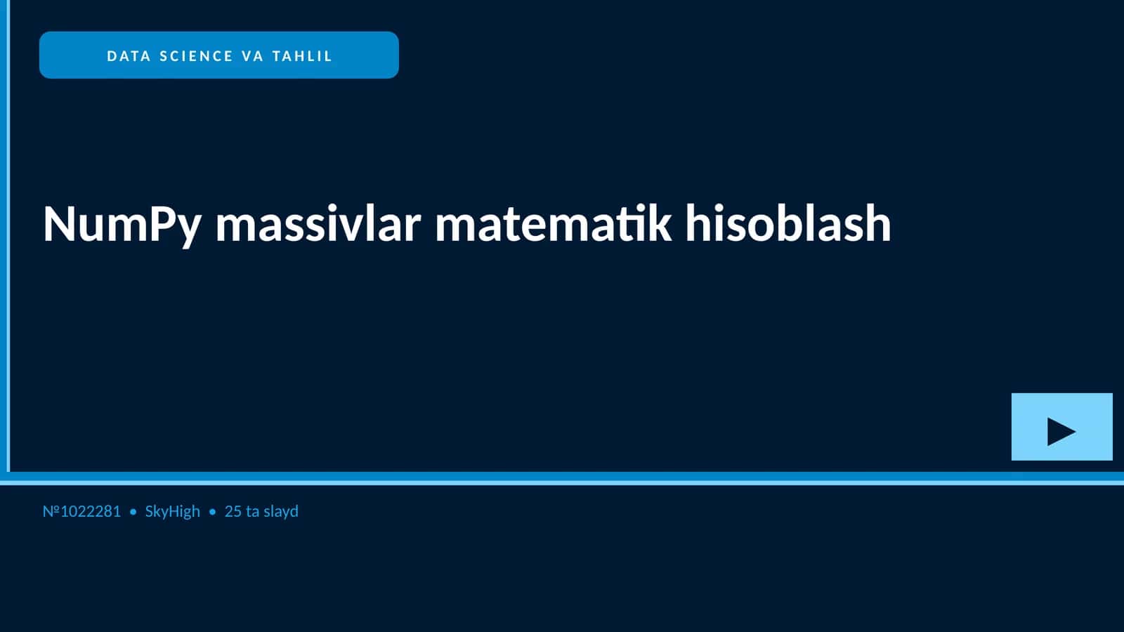 DATA SCIENCE VA TAHLIL 1