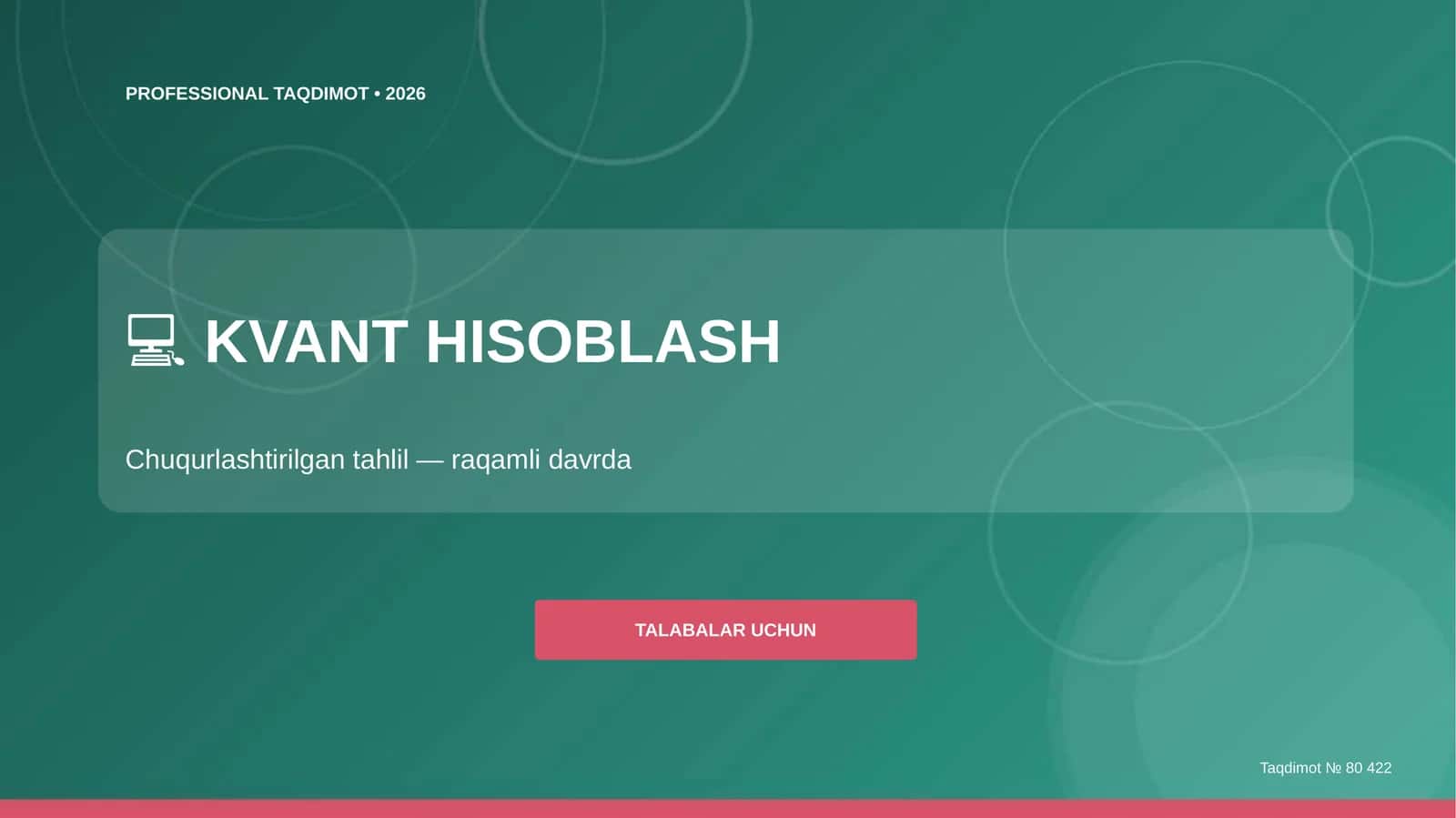 KVANT HISOBLASH 1