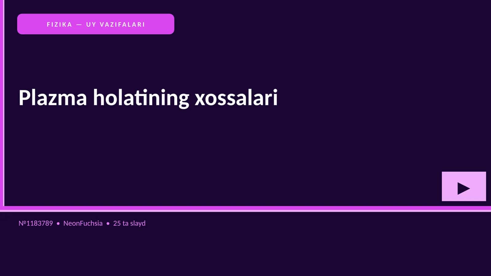 Plazma holatining xossalari 1