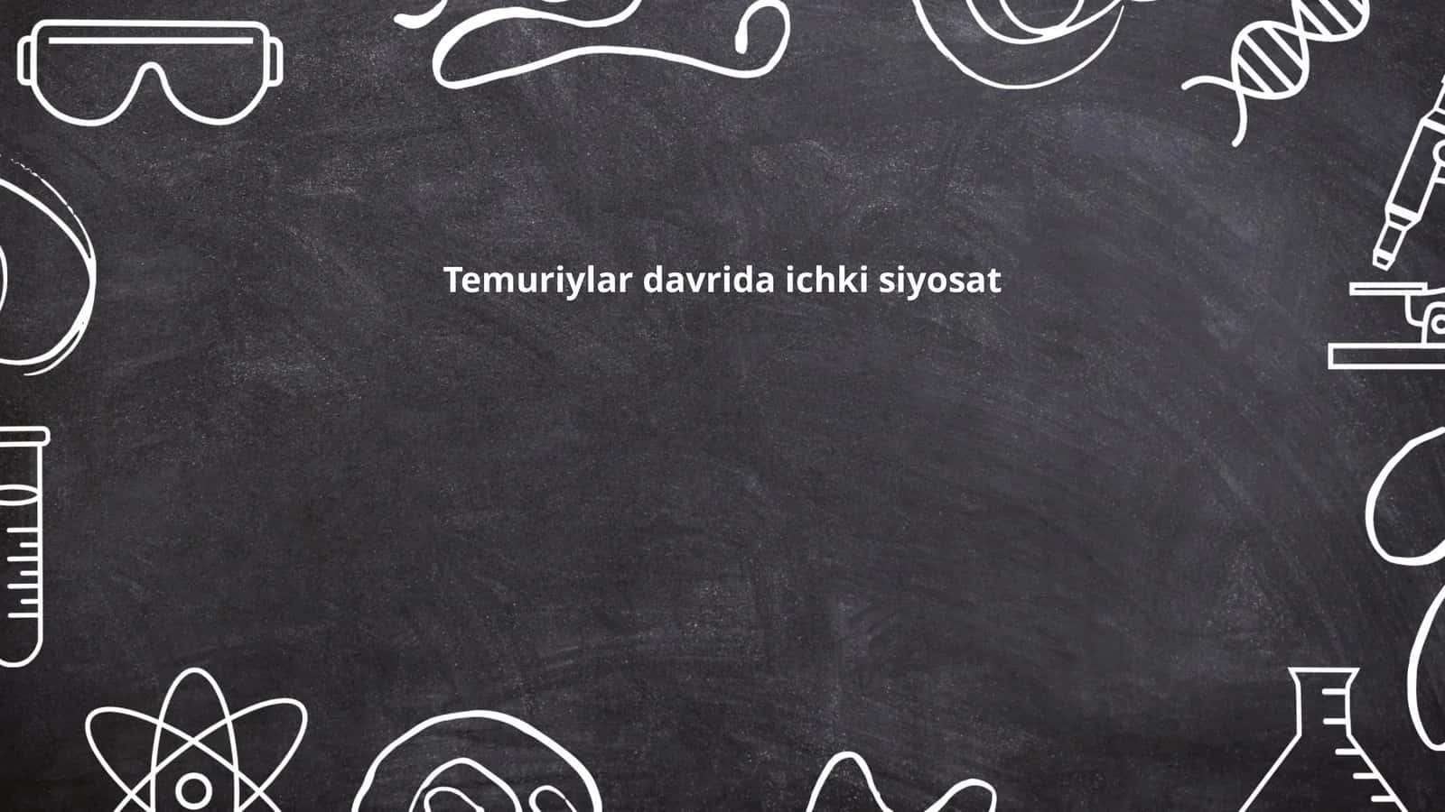 Temuriylar davrida ichki siyosat 1