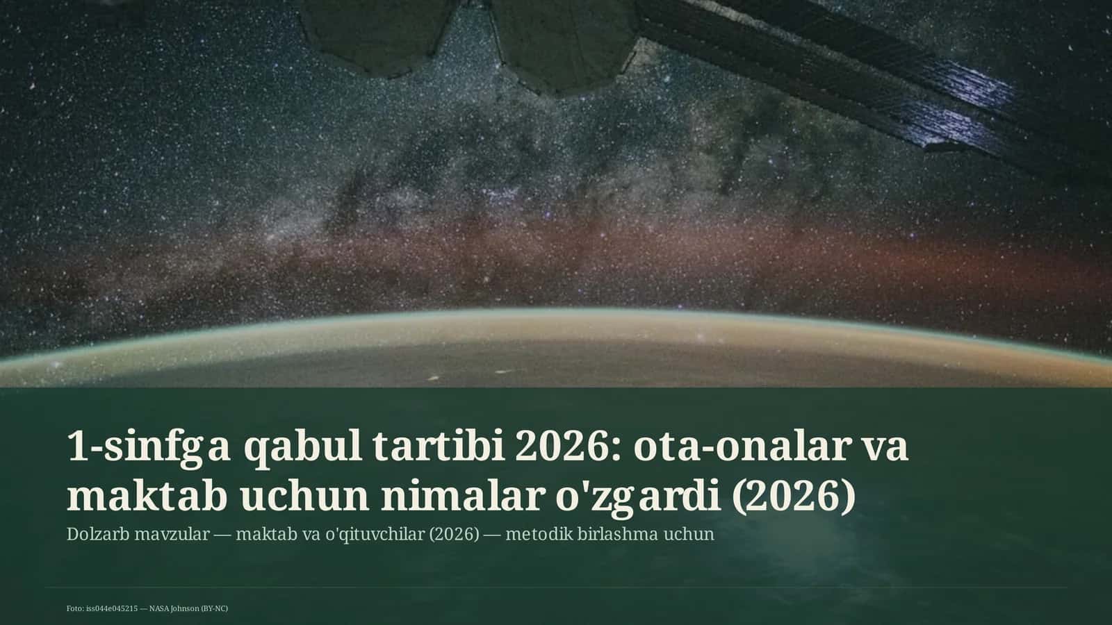 Dolzarb mavzular — maktab va o'qituvchilar (2026) 1
