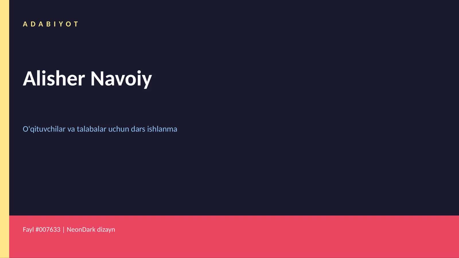 Alisher Navoiy 1