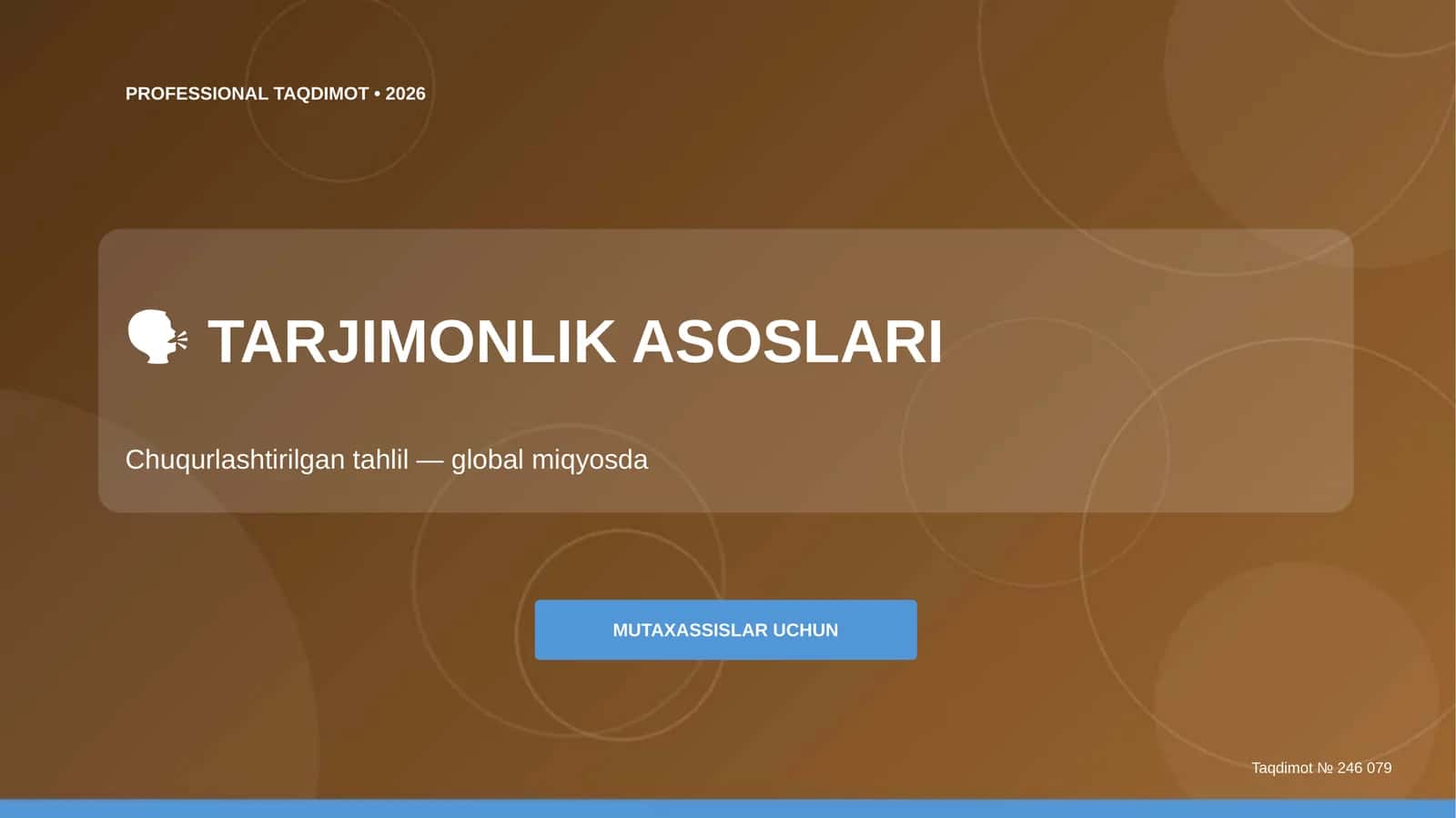Tarjimonlik Asoslari 1