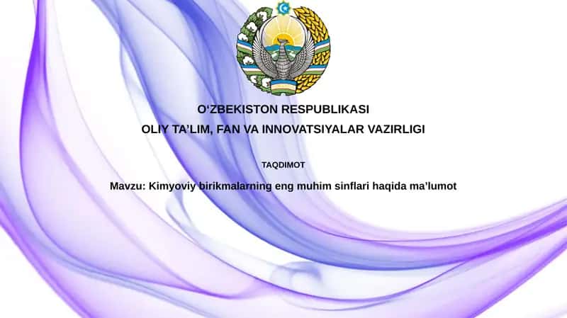 Kimyoviy birikmalar 1