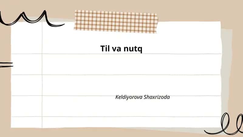 Til va nutq 1