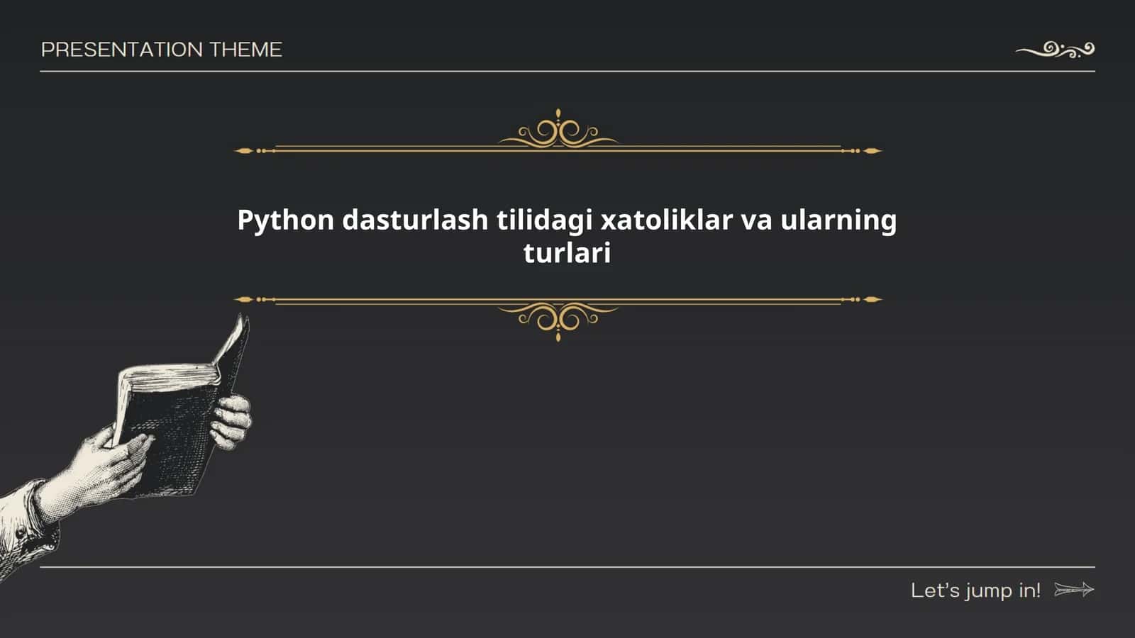 Python dasturlash tilidagi xatoliklar va ularning turlari 1