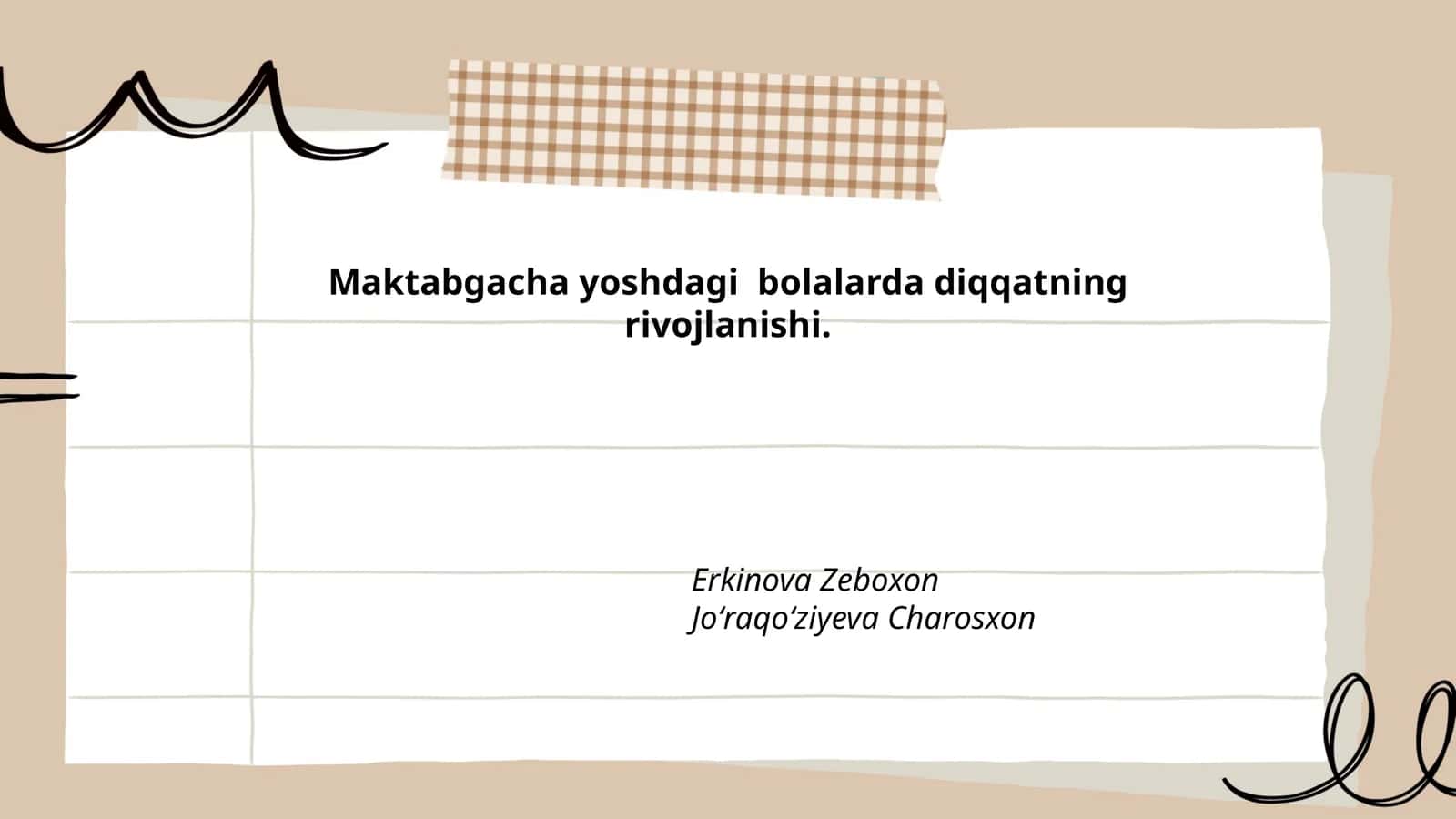 Maktabgacha yoshdagi bolalarda diqqatning rivojlanishi 1