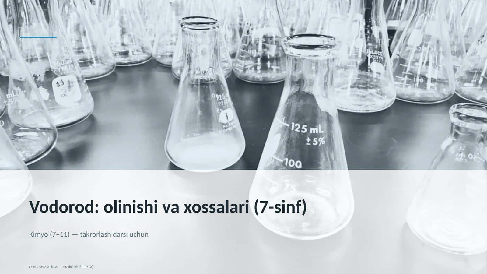 Vodorod: olinishi va xossalari (7-sinf) 1