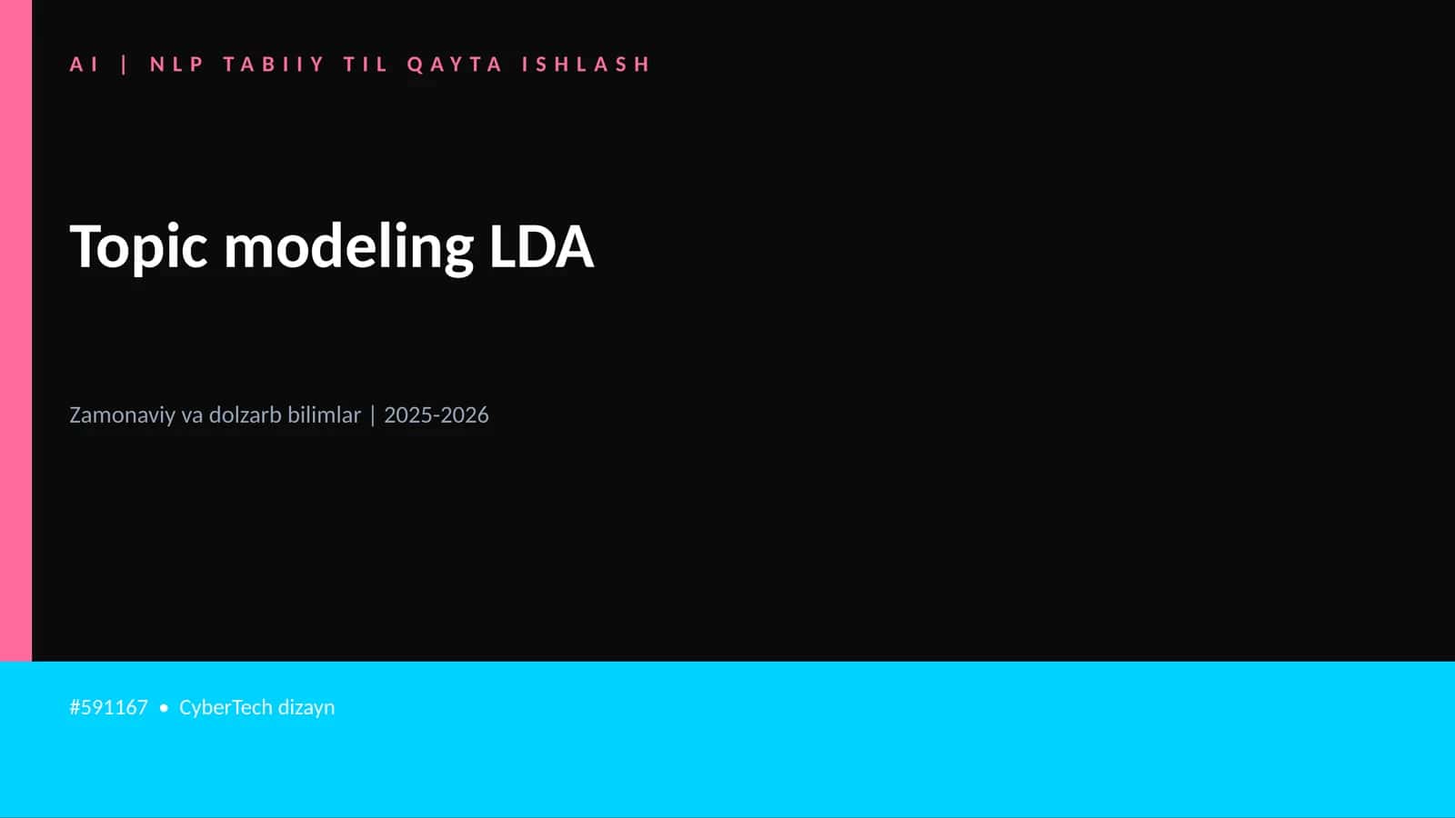 Topic modeling LDA 1