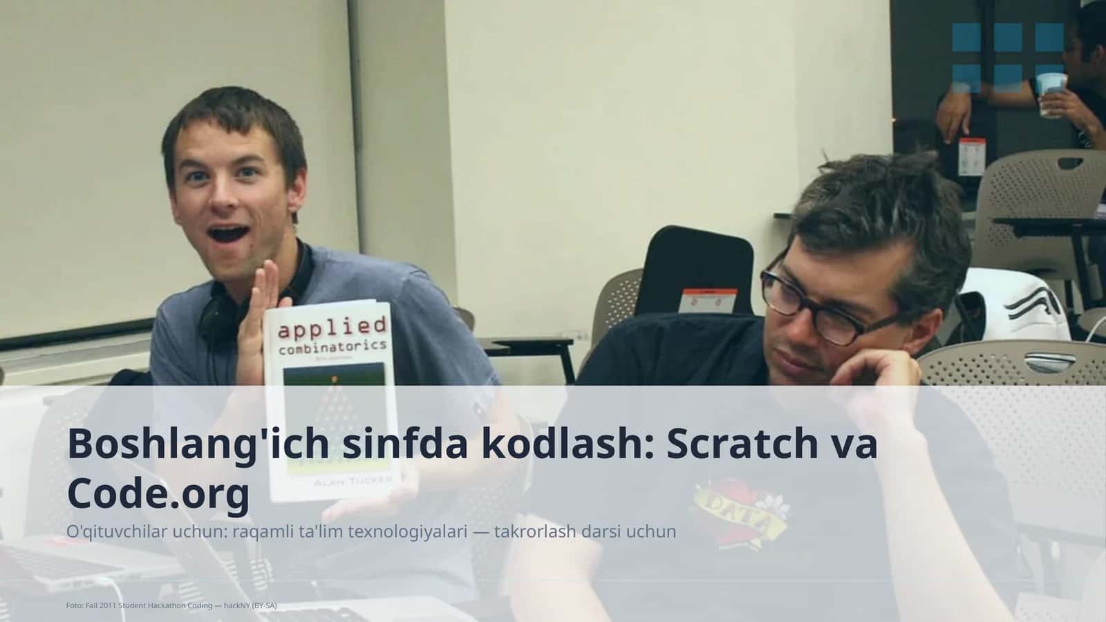 Boshlang'ich sinfda kodlash: Scratch va Code.org 1
