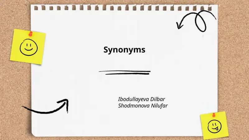 Synonyms 1