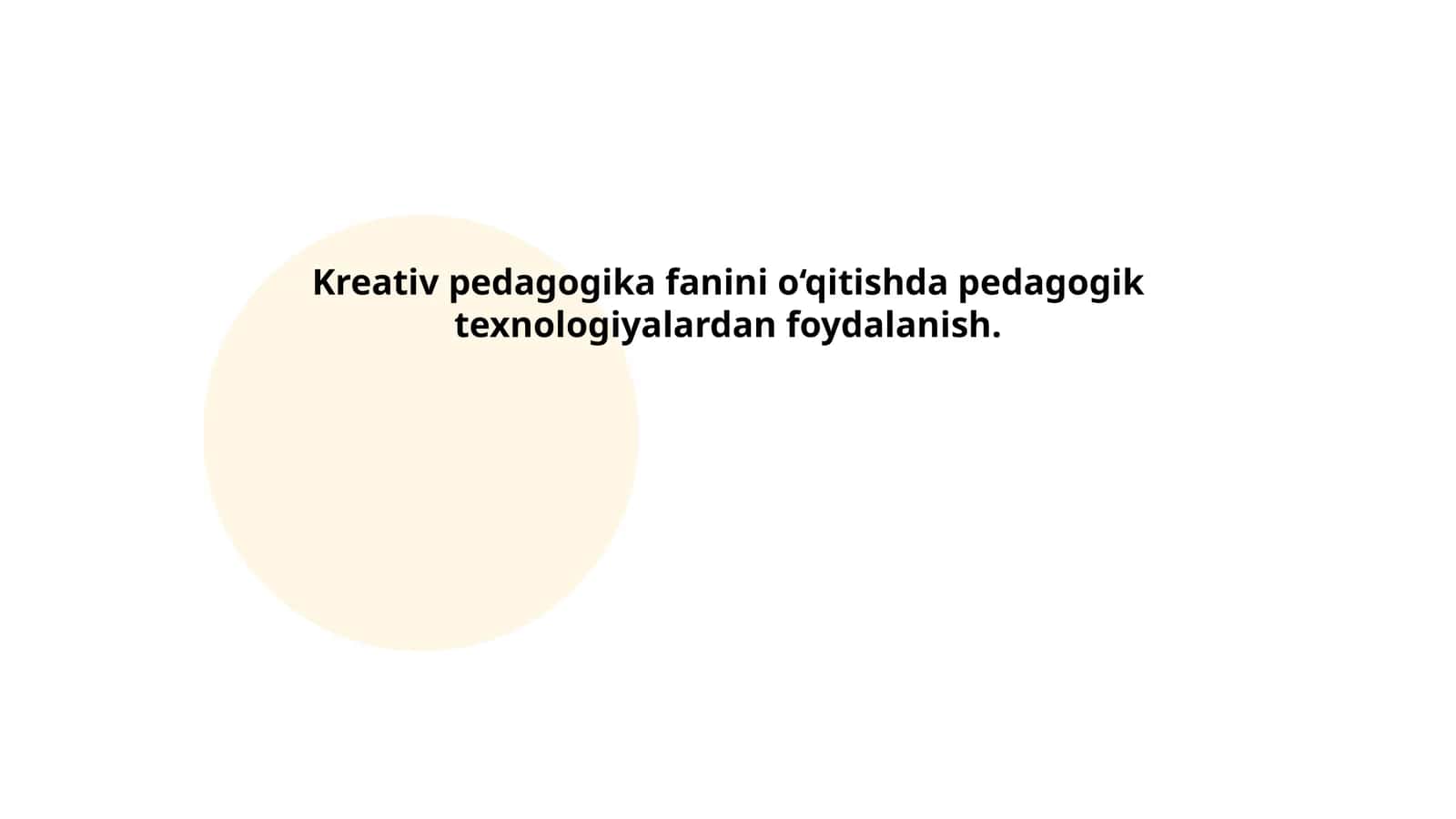 Kreativ Pedagogika: Mohiyati va ahamiyati 1