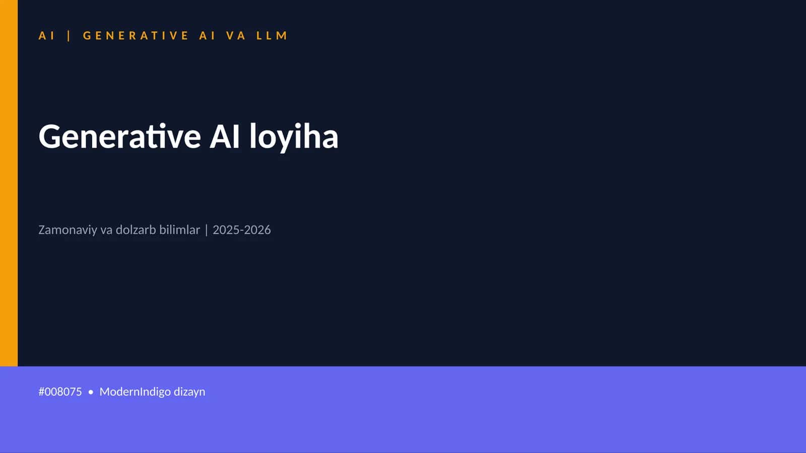 GENERATIVE AI VA LLM 1