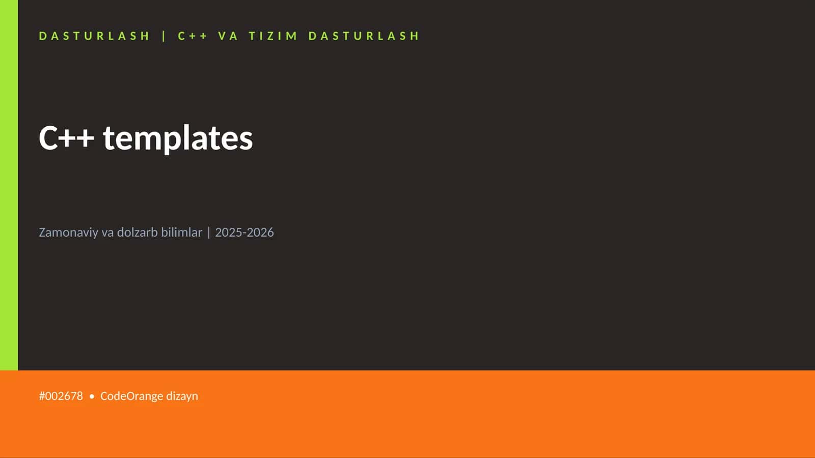 C++ templates 1