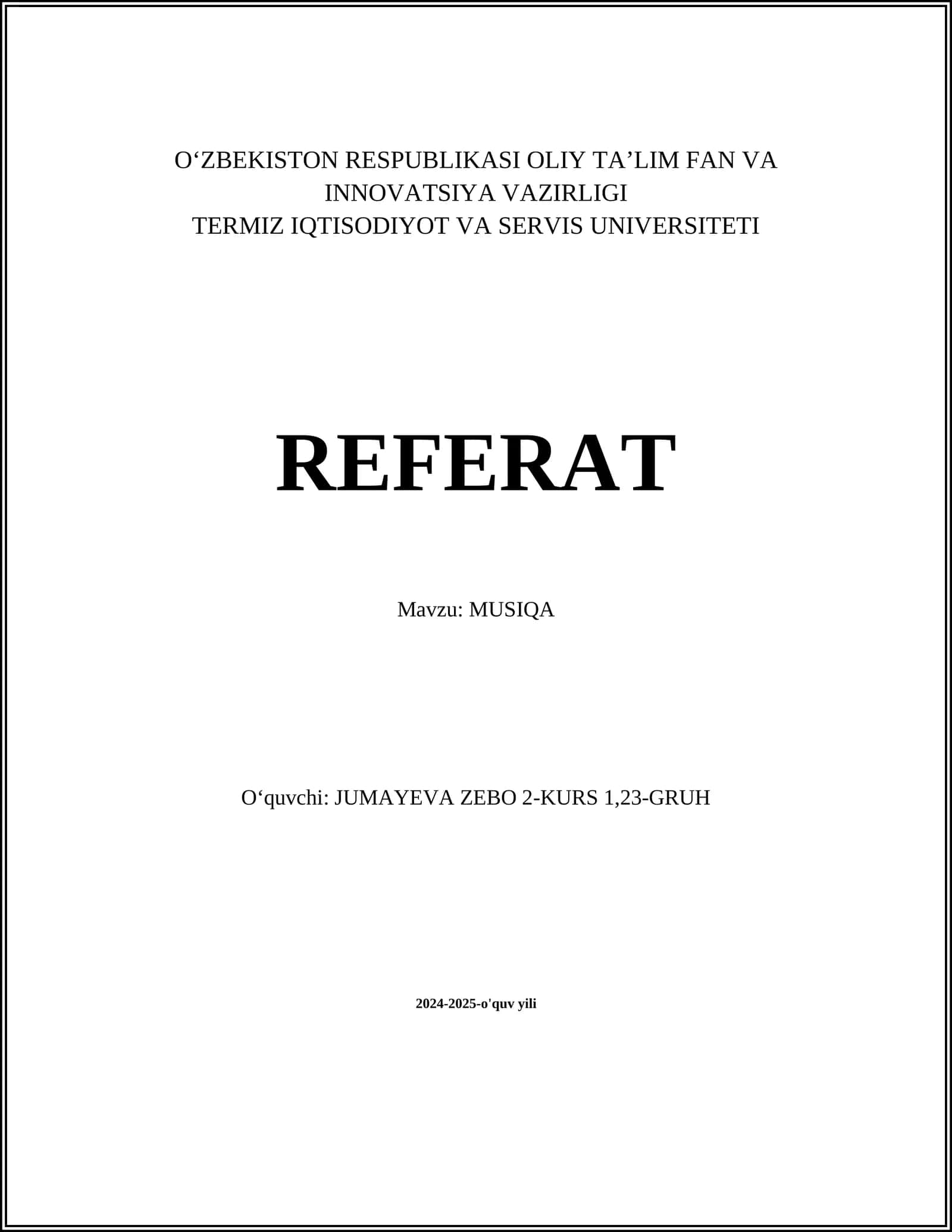 MUSIQA 1