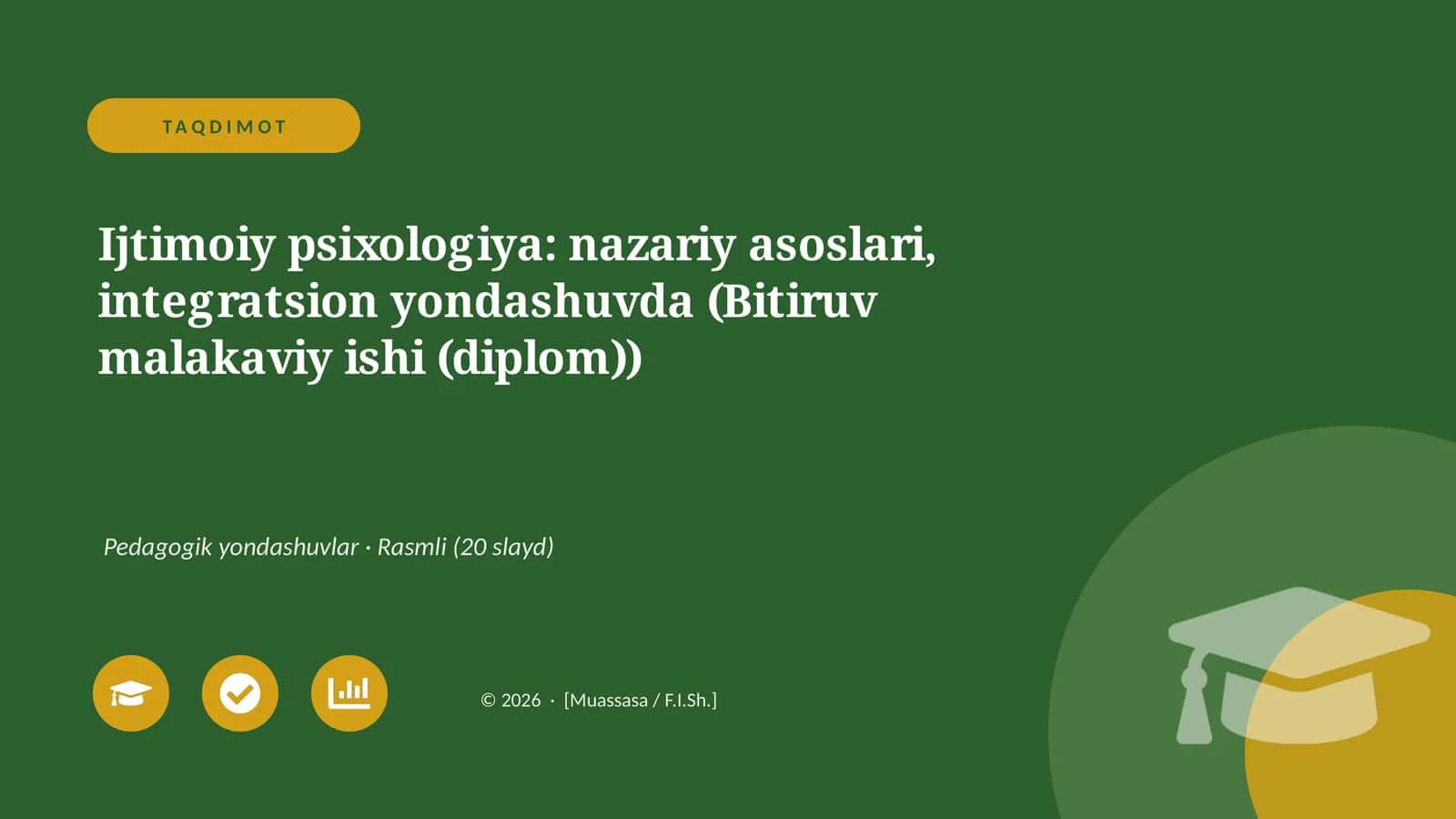 Ijtimoiy psixologiya: nazariy asoslari, integratsion yondashuvda (Bitiruv malakaviy ishi (diplom)) 1