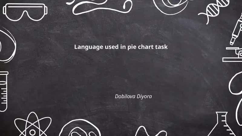 Pie Chart Task Language 1