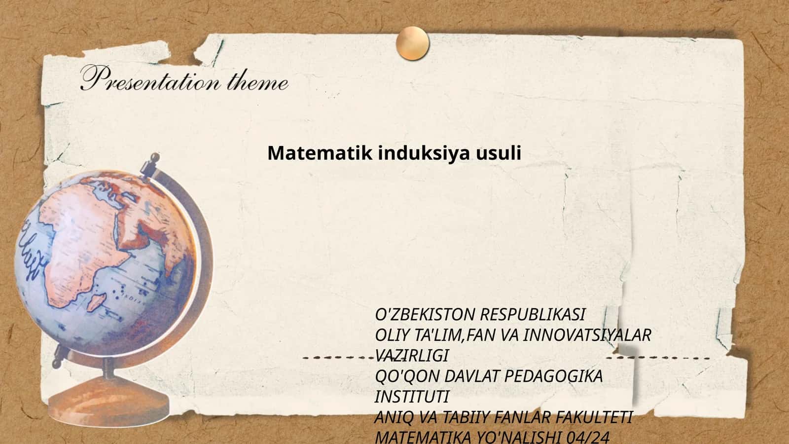 Matematik induksiya usuli 1