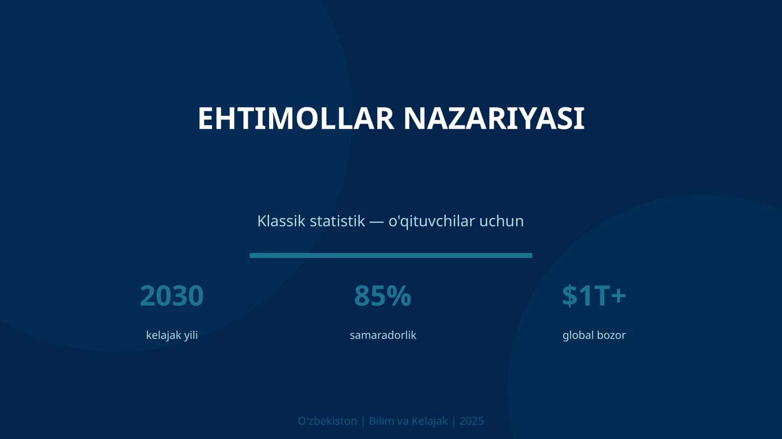 EHTIMOLLAR NAZARIYASI 1