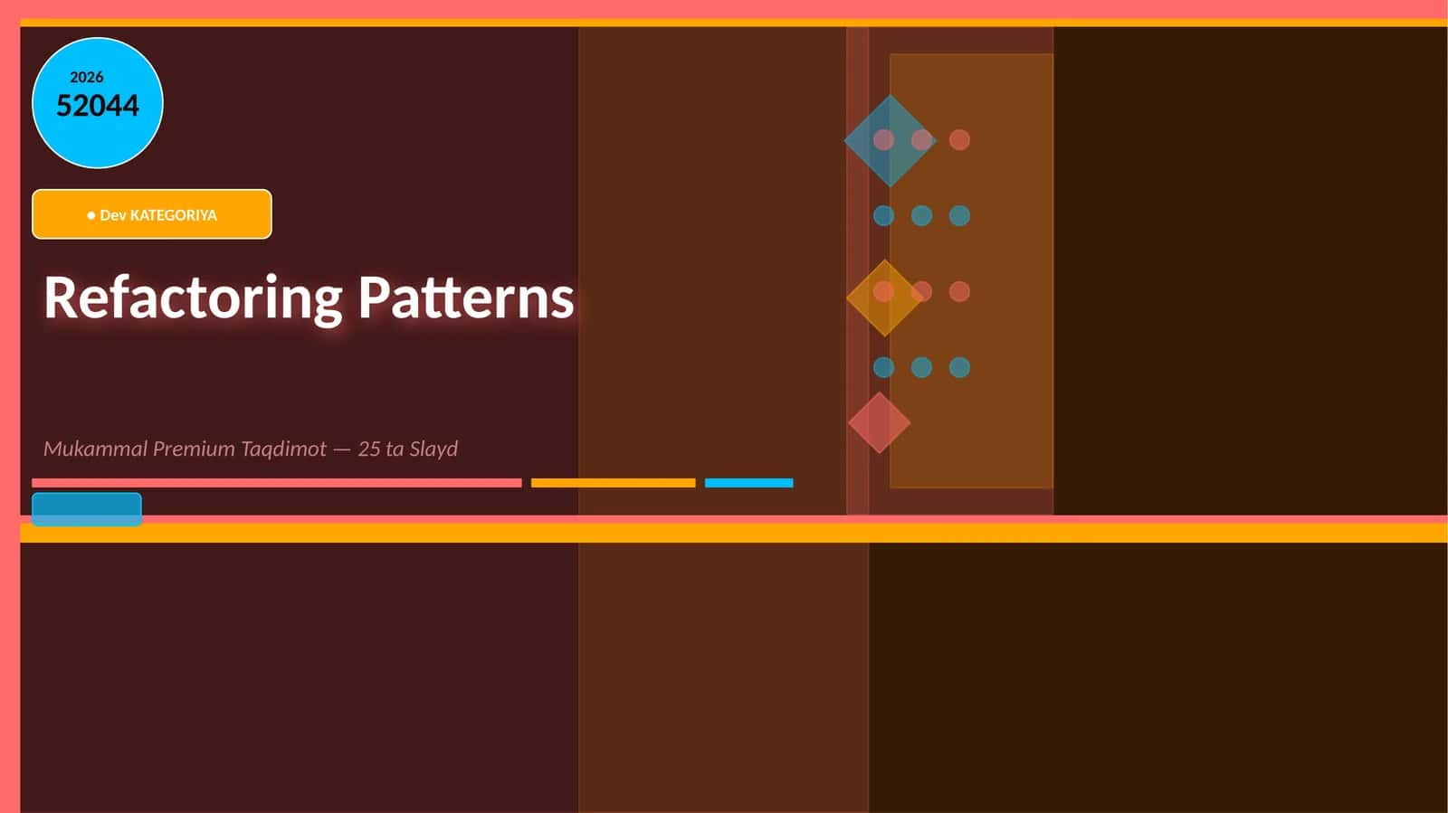 Refactoring Patterns 1