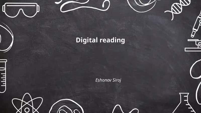 Digital reading 1